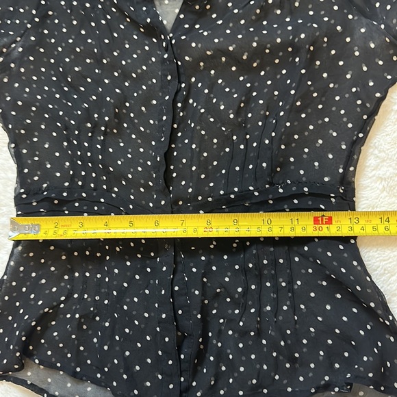 Sheer retro polka dot blouse - Picture 4 of 9